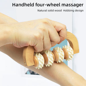 Gua Sha massaggiatore di legno per tutto il corpo tessuto molle strumento di <span class=keywords><strong>massaggio</strong></span> Anti-Cellulite linfatica di drenaggio di legno terapia rullo per - Product Image 2