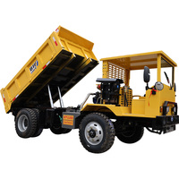 Camion benne agricole hydraulique à propulsion arrière LIANKE avec moteur YUNNEI 42KW/57HP pour l'exploitation minière