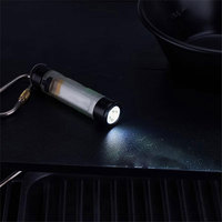 Lampe torche LED compacte rechargeable par USB avec base magnétique et pince/support pour stylo, idéale pour la randonnée et les situations d'urgence en extérieur