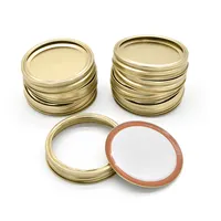70 мм американские стандартные горлышко из двух частей Золотые консервные металлические крышки и кольца