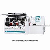 Mesin Planer Kayu 4 Sisi MAMIMAC MM416/423, Mesin Planer Kayu Otomatis untuk Papan Kayu Solid, Kusen Pintu/Jendela 15KW 380V