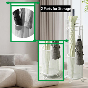 Robusto <span class=keywords><strong>Portaombrelli</strong></span> Vintage per Interni ed Esterni Impermeabile Verniciato a Polvere in <span class=keywords><strong>Ferro</strong></span> <span class=keywords><strong>Battuto</strong></span> Artigianale Facile Organizzazione - Product Image 6