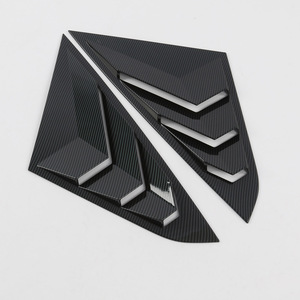 ช่องระบายอากาศหลังรถยนต์สำหรับ Toyota Yaris <span class=keywords><strong>Ativ</strong></span>/Vios ปี <span class=keywords><strong>2023</strong></span> 2024 2025 ลายคาร์บอนไฟเบอร์  ฝาครอบช่องระบายอากาศด้านข้าง สีดำเงา - Product Image 4