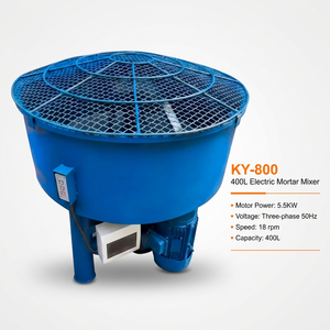 เครื่องผสมปูนไฟฟ้า KY-800 400 ลิตร มอเตอร์ 5.5 กิโลวัตต์ เครื่องผสมคอนกรีตอุตสาหกรรม ถังผสมประสิทธิภาพสูง 18 รอบต่อนาที - Product Image 1