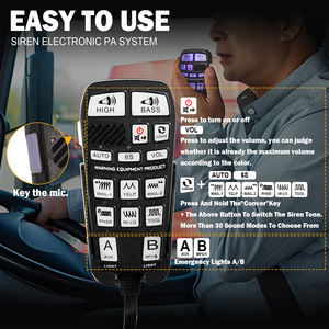 แตรไซเรนกำลังสูง 400W พร้อมลำโพงขยายเสียง  สำหรับรถพยาบาล รถดับเพลิง รถยนต์ 12V/24V - Product Image 4