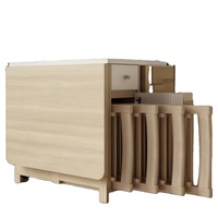 Ensemble de table et de chaises à manger pliantes modernes, pliables, imperméables, portables, écologiques, multifonctionnelles