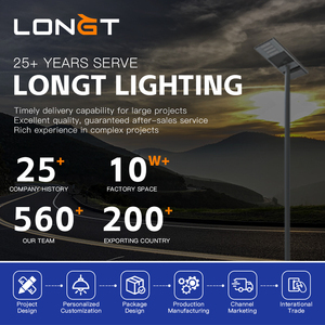 Lámpara <span class=keywords><strong>Solar</strong></span> para Calle Todo <span class=keywords><strong>en</strong></span> Uno LONGT, Suministro Directo de Fábrica, 30w 40w 60w IP65 con Sensor de Movimiento - Product Image 4