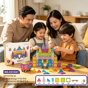 Ensemble <span class=keywords><strong>de</strong></span> <span class=keywords><strong>construction</strong></span> <span class=keywords><strong>magnétique</strong></span> <span class=keywords><strong>de</strong></span> 118/85 pièces, tuiles <span class=keywords><strong>de</strong></span> 7,5 cm, blocs <span class=keywords><strong>de</strong></span> <span class=keywords><strong>construction</strong></span>, jouets éducatifs STEM pour enfants, apprentissage créatif, haute qualité - Product Image 5