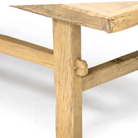 Table basse en bois de récupération rustique antique de conception de ferme classique