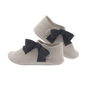 Choozii New Model Wildleder Echtes Leder Weiche Sohle Mary Jane Baby Kleine Mädchen Süße Bowknot Dekor Kleid Wunderbare Trendy Schuhe