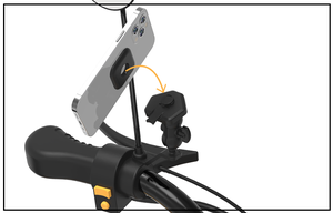 Support universel réglable pour téléphone portable à fixer sur vélo, support magnétique antidérapant pour téléphone de voiture à clipser sur grille d'aération - Product Image 5