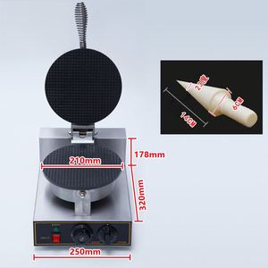 Machine à cornets de crème glacée professionnelle, gaufrier électrique 220V, moule à rouleaux d'œufs, machine à cornets et bols antiadhésifs - Product Image 5