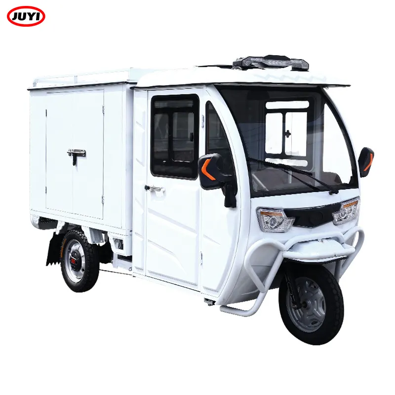 Custom Service Cheap fully enclosed Electric tricycle factory offered 3 wheels truck 60V 2000W electric cargo tricycle