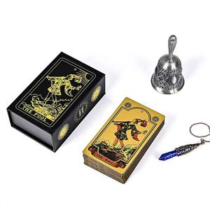 Tarjetas de <span class=keywords><strong>Tarot</strong></span> al por Mayor, PVC con Lámina Dorada, Resistentes al Agua, Ecológicas, Modelo Sun, con Manual de Usuario, en Caja de Plástico Resistente - Product Image 3