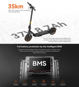 Xe <span class=keywords><strong>Scooter</strong></span> Điện Gấp Nhanh Cầm Tay 250W 25km/h Cho Người Lớn, Điều Khiển Thông Minh Bằng Ứng Dụng, Chống Trượt - Product Image 6