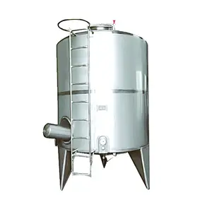 1000l 5000l Storage tank with bottom butterfly valve discharge handle Open top oil tank stainless steel water tank
