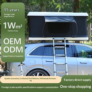 Tente de toit de voiture QT, best-seller transfrontalier, pour camping en plein air, imperméable, à coque rigide, ouverture automatique rapide, double place - Product Image 3