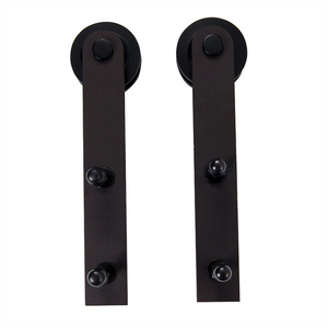 Hot Bán Cửa Duy Nhất Cánh Tay Thẳng Hình Dạng Trượt Gỗ Barn Door Con Lăn Treo Bánh Xe - Product Image 2