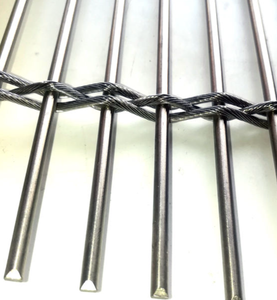 <span class=keywords><strong>Grillage</strong></span> <span class=keywords><strong>d</strong></span>écoratif léger en acier inoxydable soudé, résistant à la corrosion, tissage uni, finition argent brossé, écran métallique perforé - Product Image 4