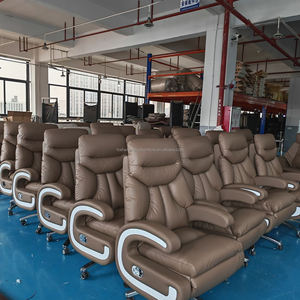 เก้าอี้สำนักงานหนังปรับเอนได้ รุ่น P181-GE ดีไซน์ตามหลักสรีรศาสตร์ หมุนได้ หรูหรา ระดับพรีเมียม หุ้มด้วยหนัง PU รุ่น P181-GE - Product Image 2