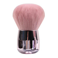 Pinceau de maquillage cosmétique pour visage rose, échantillon gratuit, ensemble, étiquette privée, kabuki, 1 pièce