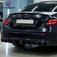 2017-20y W213 E63 jusqu'à fusée B900 kits de carrosserie en fibre de carbone sèche pièces de carrosserie auto becquet d'aile arrière pour Mercedes Benz classe E