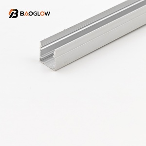 Profilé en aluminium anodisé 10x10 de 10 mm de large pour bande LED, avec canal pour cornet LED, vis personnalisable – Prix usine - Product Image 2