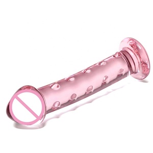 Frauen Sexspielzeug Simulation Penis Pink Crystal Dildos <span class=keywords><strong>Xxxl</strong></span> Glas dildos - Product Image 3