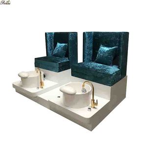 Équipement de spa pour manucure et pédicure individuelle sur mesure, fournitures pour ongles avec prise électrique, ensemble de fauteuils de pédicure Paris - Product Image 4