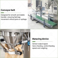 Gerstenbohnen-Futtersack-Nähmaschine, Getreideabfüllmaschine, 25kg Reishülsen-Verpackungsmaschine, Saatgutfüllanlage und Förderband für Weizen