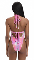Carnaval Maandag Kleding Metallic Holografische Keyhole Monokini 2026 Zomer Vrouwen Festival Rave Bodysuit Groothandel OEM Privé Label