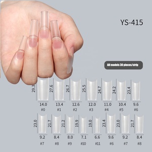 Nouveauté 2026 : Faux Ongles Acryliques Français Demi-Couverture Stiletto Transparents Naturels pour Extension Professionnelle et <span class=keywords><strong>Manucure</strong></span> en Gros - Product Image 4