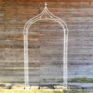 Elegent wrought iron garden arch gazebo metal wedding arch