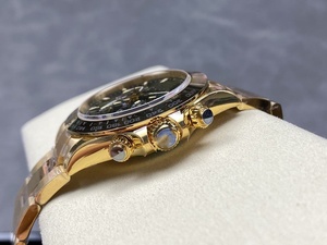 High-quality fashionable multi-functional business watch, round sapphire, gold, luxurious, water-resistant watch - Product Image 3