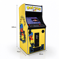 Mesin Game Arcade Retro Tegak Pandora Box Tema Pac Man 22 Inch Layar 2 Pemain 6 Tombol Tata Letak 110V 240V Langsung dari Pabrik