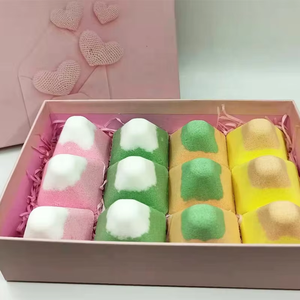 Nouvel ensemble de 12 <span class=keywords><strong>bombes</strong></span> de bain moussantes rectangulaires en forme de pyramide, biologiques, de luxe, relaxantes et hydratantes, pour la maison (petit format) - Product Image 3