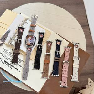 Correa de Cuero Elástica de Terciopelo con Diseño de Lunares en Forma de Corazón para Reloj IWatch 11.ª Generación 10/9876 Ultra, Estilo Otoño-Invierno - Product Image 6