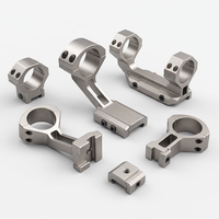 Support de viseur laser en aluminium 7075 poli, usiné à haute vitesse pour pièces de précision