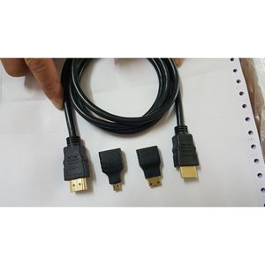 Câble HDMI 1,5 m haute vitesse HDTV 3 en 1 avec adaptateur mini micro pour HDTV - Product Image 2