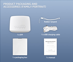 Bán buôn bé ngủ Helper tiếng ồn trắng máy đầy màu sắc ánh sáng ban đêm nhẹ nhàng điều trị âm thanh thiết bị với bộ đếm thời gian - Product Image 6