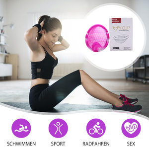 Disque menstruel réutilisable en silicone de grande taille, nouveau style, violet - Product Image 3