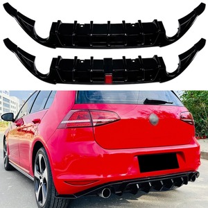 For VW Golf MK7 GTI 2013-2016 Body Kit Rear Bumper Lip Rear Bumper Spoiler <b>Diffuser</b> Splitter Protector <b>Car</b> Accessories - Product Image 2