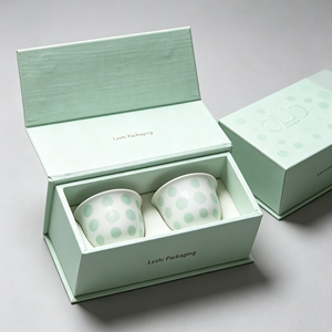 Custom High Quality Magnetic <strong>Mug</strong> Cup <strong>Boxes</strong> Luxury Paper Ceramic Cups Gift Box with Embossing Sponge Liner for Product Protection - Product Image 4
