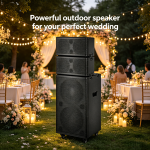 Wooden Wireless Stage Stereo <b>Speakers</b> at Home Big Power Sound Equipment Amplifiers With Outdoor Audio - Product Image 2