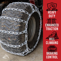 Cadenas para Neumáticos de Tractor de 20 Pulgadas, de Acero Aleado, para Nieve, Lodo y Césped, Venta al Por Mayor