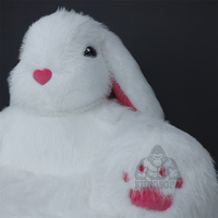 Canapé-lit gonflable géant en fourrure de lapin 2XL, nouveau canapé-lit gonflable de luxe, grand canapé moelleux, animaux, fauteuil lapin