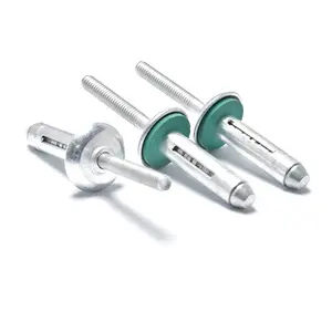 Ampoule professionnelle étanche à trois volets en aluminium, cinq étoiles, Rivet aveugle, Rivet aveugle à trois verrous avec rondelles