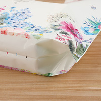 Sac plastique pratique en LDPE recyclable avec soufflet latéral et poignée Flexiloop pour les courses et les vêtements, personnalisable avec logo