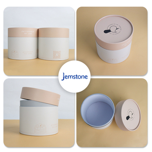 Boîte d'emballage cylindrique en carton kraft pour capsules de gel alimentaire à base de plantes, design personnalisé, recyclable, tube en papier pour poudre de protéines - Product Image 6