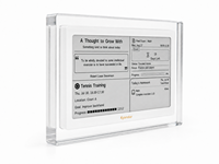 Kylendar – Planificateur intelligent en acrylique de 7,5 pouces pour étudiants, calendrier numérique E-Paper pour le suivi des devoirs, le compte à rebours des examens et la planification des études